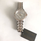 Bulova Octova Crystal Silver Dial Two Tone Steel Strap Watch for Men - 98C133 Authentic Buy Shop Now