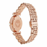 Emporio Armani Mother of Pearl Dial Rose Gold Steel Strap Watch For Women - AR11110 Authentic Buy Shop Now