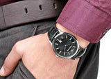 Emporio Armani Renato Black Dial Leather Strap Watch For Men - AR2411 Authentic Buy Shop Now