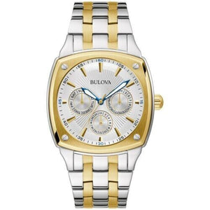 Bulova Classic Multi Function Silver Dial Two Tone Steel Strap Watch for Men - 98C142 Authentic Buy Shop Now