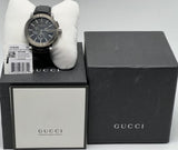 Gucci G Chrono Black Dial Black Leather Strap Watch For Men - YA101205 Authentic Buy Shop Now