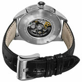 Emporio Armani Meccanico Automatic Black Dial Leather Strap Watch For Men - AR4629 Authentic Buy Shop Now