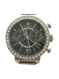 Swarovski Citra Sphere Chronograph Black Dial Black Leather Strap Watch for Women - 5027131 Authentic Buy Shop Now