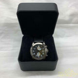 Marc Jacobs Larry Chronograph Black Dial Black Leather Strap Watch for Men - MBM5054 Authentic Buy Shop Now