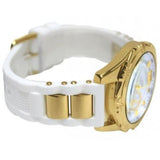 Guess Intrepid White Dial Two Tone Silicone Strap Watch For Women - W0325L2 Authentic Buy Shop Now