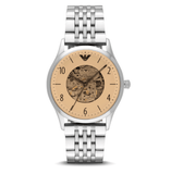 Emporio Armani Meccanico Multicolor Dial Silver Steel Strap Watch For Men - AR1922 Authentic Buy Shop Now