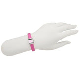 Gucci G-Frame Square Fuchsia Mother of Pearl Dial Fuchsia Leather Strap Watch For Women - YA128533 Authentic Buy Shop Now