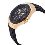 Guess Black Dial Black Rubber Strap Watch For Women - W1053L7 Authentic Buy Shop Now
