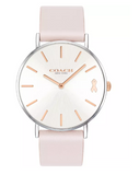 Coach Perry White Dial Pink Leather Strap Watch for Women - 14503128 Authentic Buy Shop Now