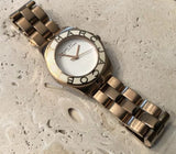 Marc Jacobs Amy White Dial Gold Steel Strap Watch for Women - MBM3051 Authentic Buy Shop Now