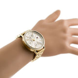 Tommy Hilfiger Carly White Dial Gold Steel Strap Watch for Women - 1781786 Authentic Buy Shop Now