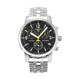 Tissot T Sport PRC200 Chronograph Black Dial Silver Steel Strap Watch for Men - T17.1.586.52 Authentic Buy Shop Now