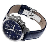 Tissot PRC 200 Chronograph Blue Dial Blue Leather Strap Watch For Men - T055.417.16.047.00 Authentic Buy Shop Now