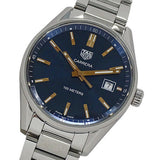 Tag Heuer Carrera Quartz Blue Dial Silver Steel Strap Watch for Women - WAR1112.BA0601 Authentic Buy Shop Now