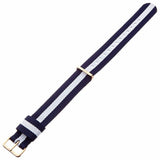 Daniel Wellington Classic Glasgow White Dial Two Tone NATO Strap Watch For Men - DW00100018 Authentic Buy Shop Now