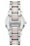 Burberry The City Diamonds White Dial Two Tone Steel Strap Watch for Women - BU9127 Authentic Buy Shop Now