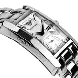 Emporio Armani White Dial Silver Stainless Steel Watch For Women - AR0146 Authentic Buy Shop Now