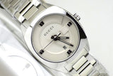 Gucci GG2570 White Dial Silver Steel Strap Watch For Women - YA142502 Authentic Buy Shop Now