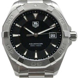 Tag Heuer Aquaracer Quartz Black Dial Silver Steel Strap Watch for Men - WAY1110.BA0928 Authentic Buy Shop Now