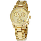 Michael Kors Runway Gold Dial Gold Steel Strap Watch for Women - MK5384 Authentic Buy Shop Now