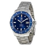 Tag Heuer Aquaracer Caliber 5 Automatic Blue Dial Silver Steel Strap Watch for Men - WAN2111.BA0822 Authentic Buy Shop Now