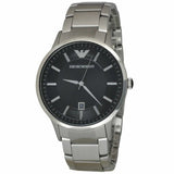Emporio Armani Sportivo Black Dial Silver Stainless Steel Watch For Men - AR2457 Authentic Buy Shop Now