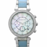 Michael Kors Parker White Dial Two Tone Steel Strap Watch for Women - MK6138 Authentic Buy Shop Now
