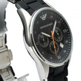 Emporio Armani Sportivo Chronograph Black Dial Black Strap Watch For Men - AR5858 Authentic Buy Shop Now