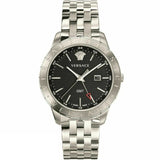 Versace Univers Analog Black Dial Silver Steel Strap Watch for Men - VEBK00418 Authentic Buy Shop Now