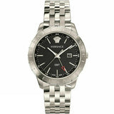 Versace Univers Analog Black Dial Silver Steel Strap Watch for Men - VEBK00418 Authentic Buy Shop Now