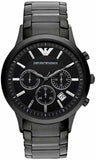 Emporio Armani Classic Chronograph Black Dial Black Stainless Steel Strap Watch For Men - AR2453 Authentic Buy Shop Now