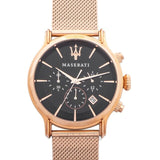 Maserati Epoca Black Dial Gold Mesh Bracelet Watch For Men - R8873618005 Authentic Buy Shop Now