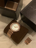 Michael Kors Darci Mother of Pearl Dial Rose Gold Steel Strap Watch for Women - MK3220 Authentic Buy Shop Now