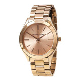 Michael Kors Slim Runway Rose Gold Dial Rose Gold Steel Strap Watch for Women - MK3197 Authentic Buy Shop Now