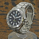 Tag Heuer Aquaracer Black Dial Silver Steel Strap Watch for Men - WBD1110.BA0928 Authentic Buy Shop Now