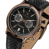 Maserati Legend Chronograph Black Dial Black Leather Strap Watch For Men - R8871638001 Authentic Buy Shop Now
