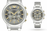 Emporio Armani Quartz Grey Dial Silver Steel Strap Watch For Men - AR11047 Authentic Buy Shop Now
