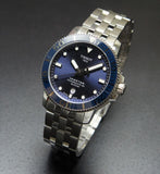 Tissot T Sport Seastar 1000 Powermatic Silicium Blue Dial Silver Steel Strap Watch For Men - T120.407.11.041.01 Authentic Buy Shop Now
