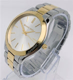 Michael Kors Runway Slim Silver Dial Two Tone Stainless Steel Strap Watch for Women - MK3198 Authentic Buy Shop Now