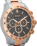 Hugo Boss Ikon Grey Dial Two Tone Steel Strap Watch for Men - 1513339 Authentic Buy Shop Now