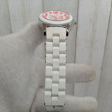 Marc Jacobs Pelly White Dial White Silicone Strap Watch for Women - MBM2588 Authentic Buy Shop Now
