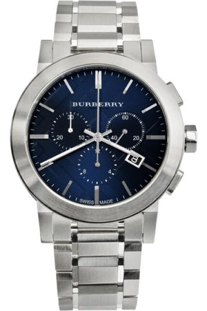 Burberry The City Blue Dial Silver Steel Strap Watch for Men - BU9363 Authentic Buy Shop Now