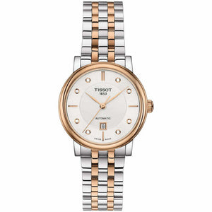 Tissot T Classic Carson Premium Diamonds White Dial Two Tone Steel Strap Watch for Women - T122.207.22.036.00 Authentic Buy Shop Now
