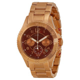 Marc Jacobs Rock Chronograph Mother of Pearl Red Dial Rose Gold Steel Strap Unisex Watch - MBM3251 Authentic Buy Shop Now