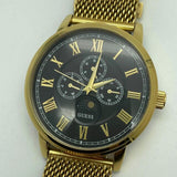Guess Delancy Black Dial Gold Mesh Bracelet Watch for Men - W0871G2 Authentic Buy Shop Now