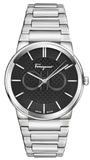 Salvatore Ferragamo Sapphire Bracelet Black Dial Silver Steel Strap Watch For Men - SFHP01124 Authentic Buy Shop Now