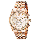 Michael Kors Lexington Rose Gold Dial Rose Gold Steel Strap Watch for Women - MK5569 Authentic Buy Shop Now