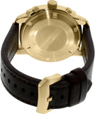 Emporio Armani Sportivo Chronograph Gold Dial Brown Leather Strap Watch for Men - AR6062 Authentic Buy Shop Now