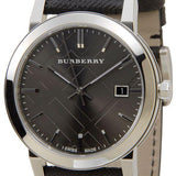 Burberry The City Grey Dial Black Leather Strap Watch for Men - BU9030 Authentic Buy Shop Now