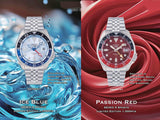 Seiko 5 Sports Thong Sia Limited Edition Red Dial Silver Steel Strap Watch For Men - SSK031K1 Authentic Buy Shop Now